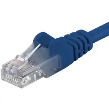 Kabllo PremiumCord UTP, RJ45-RJ45, CAT5e, 1m, e kaltër