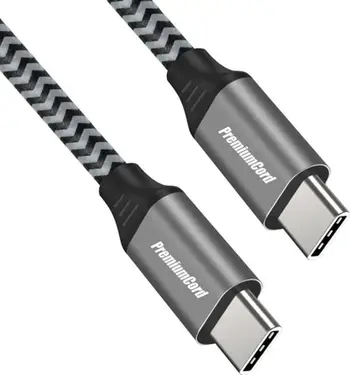 Kabllo USB PremiumCord USB C në USB C, 1.5 m, 480 Mbps, e zezë gri