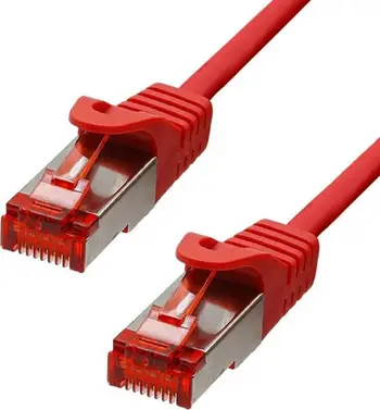 Kabllo rrjeti ProXtend F UTP Cat6, 0.5m, LSZH, e kuqe