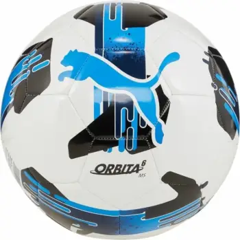 Top futbolli Puma Orbita 6 MS 84335 05, madhësia 5, TPU, i bardhë blu