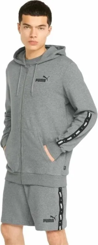 Duks me kapuç Puma, gri - 3