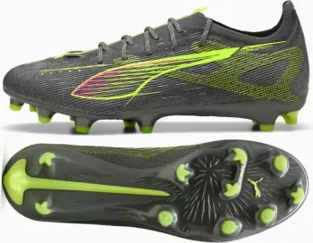 Këpucë futbolli Puma Ultra 5 Pro FG AG, për meshkuj, bar natyral dhe sintetik, gri