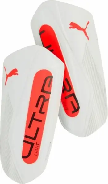 Mbrojtëse kërciri Puma Ultra Light Strap 30992 01, të lehta, me rripa, të bardha