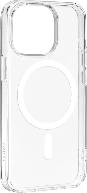 Mbështjellës Puro Lite Mag MagSafe për iPhone 15 Pro Max, silikon, transparent