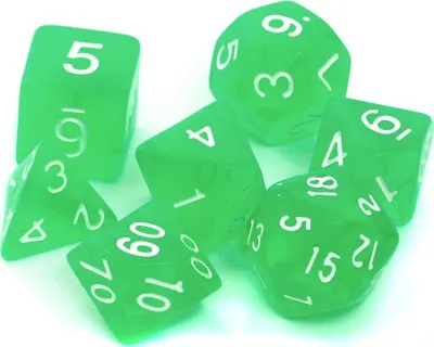 Set zare Rebel, 7 copë, të gjelbra - 1