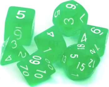 Set zare Rebel, 7 copë, të gjelbra