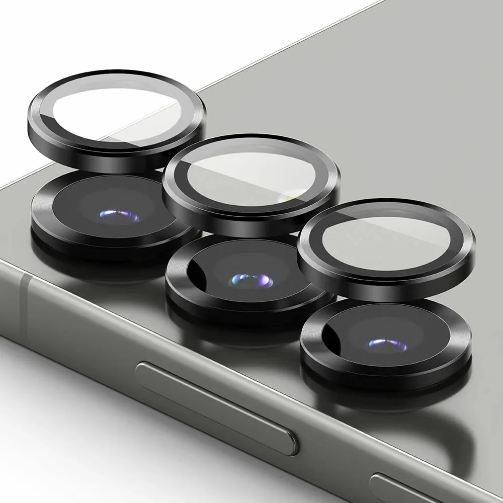 Mbrojtës kornize kamere Ringke për Samsung Galaxy S25, 2 copë, Zi - 2