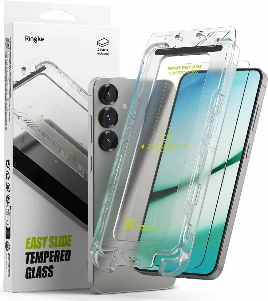 Xham i temperuar Ringke Easy Slide për Samsung Galaxy S25, 2 copë - 1