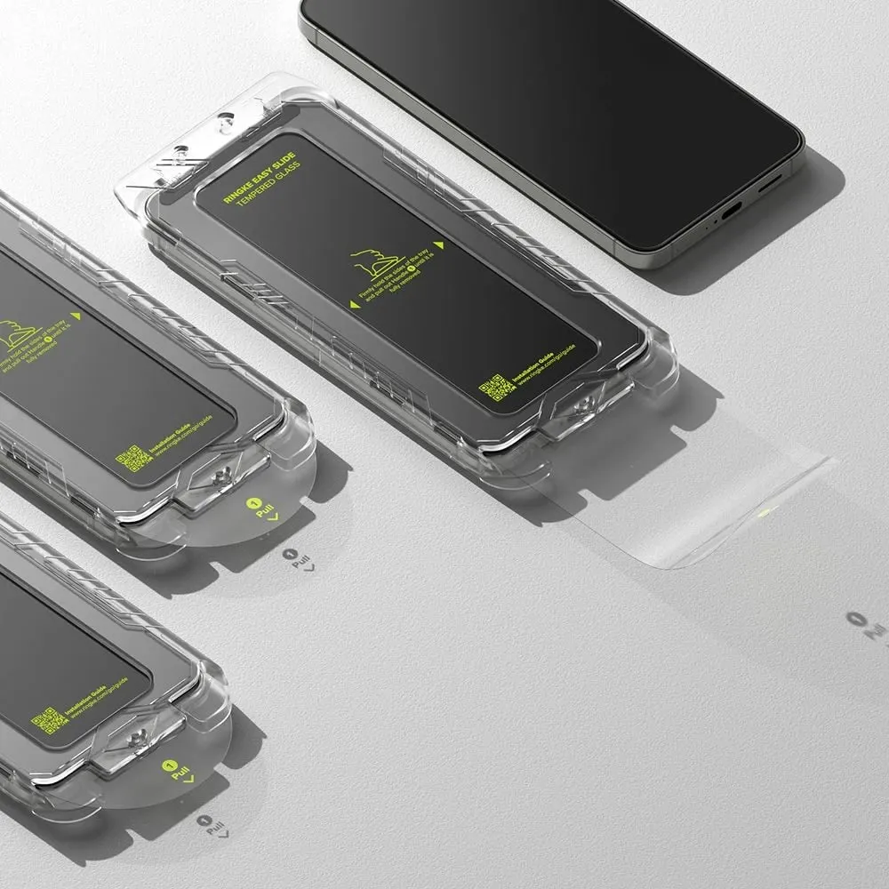 Xham i temperuar Ringke Easy Slide për Samsung Galaxy S25, 2 copë - 4