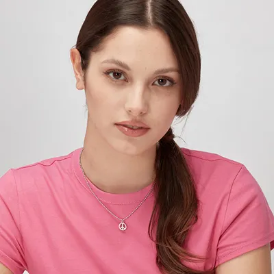 Qafore për femra S'Agapõ Peace Smile SSM002, e argjendtë - 2
