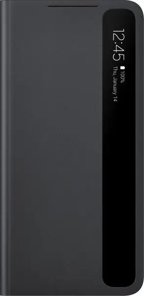 Mbrojtëse Samsung Smart Clear View Cover për Galaxy S21+, e zezë