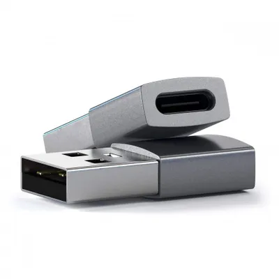 Përshtatës Satechi Aluminum USB-A - USB-C, i hirtë - 3