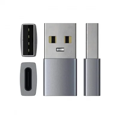 Përshtatës Satechi Aluminum USB-A - USB-C, i hirtë - 4