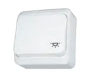 Buton Schneider Electric, i bardhë - 1