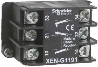 Ndërprerës ndihmës Schneider Electric, i zi