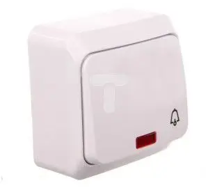 Buton i ziles Schneider Electric, i bardhë