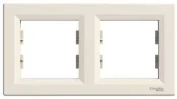 Kornizë e dyfishtë për prizë Schneider Electric EPH5800223, e bardhë