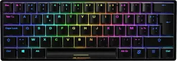 Tastierë mekanike Sharkoon SKILLER SGK50 S4, Kailh Red, 60%, AZERTY, RGB, e zezë
