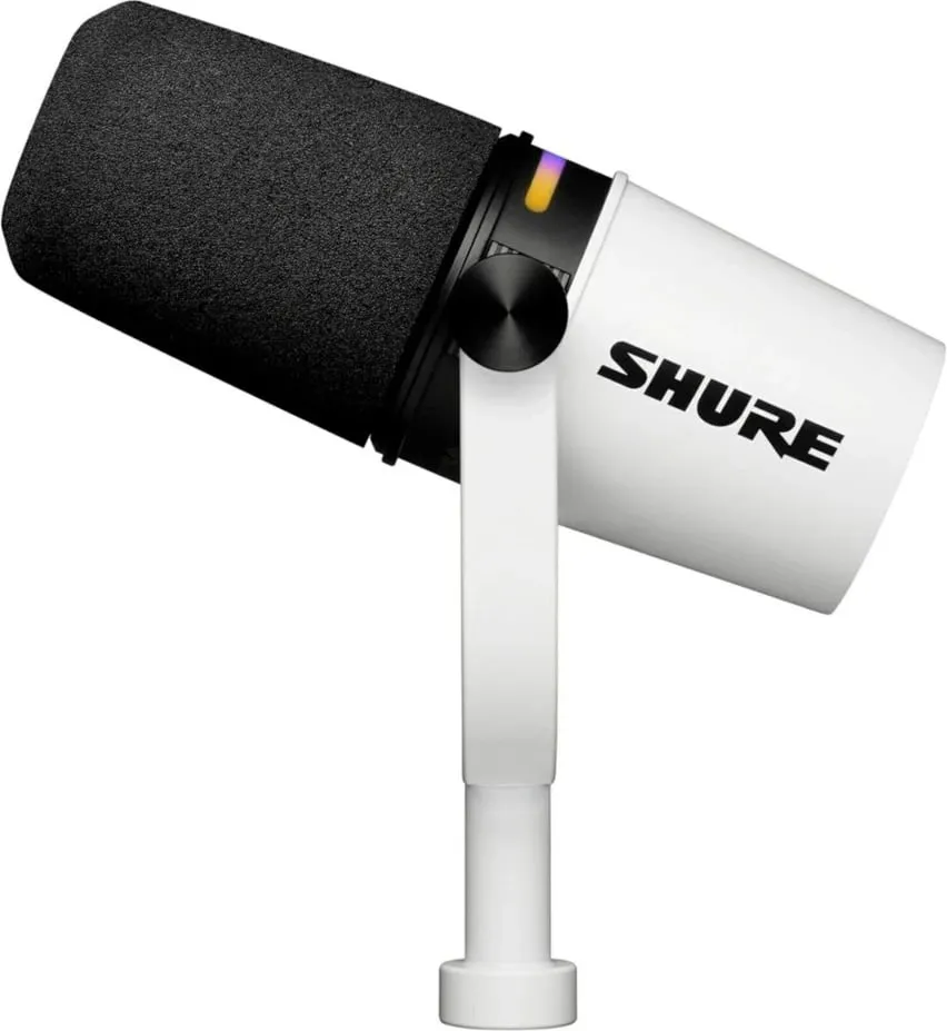 Mikrofon Shure MV7+-W, XLR/USB-C, Bardhë - 2