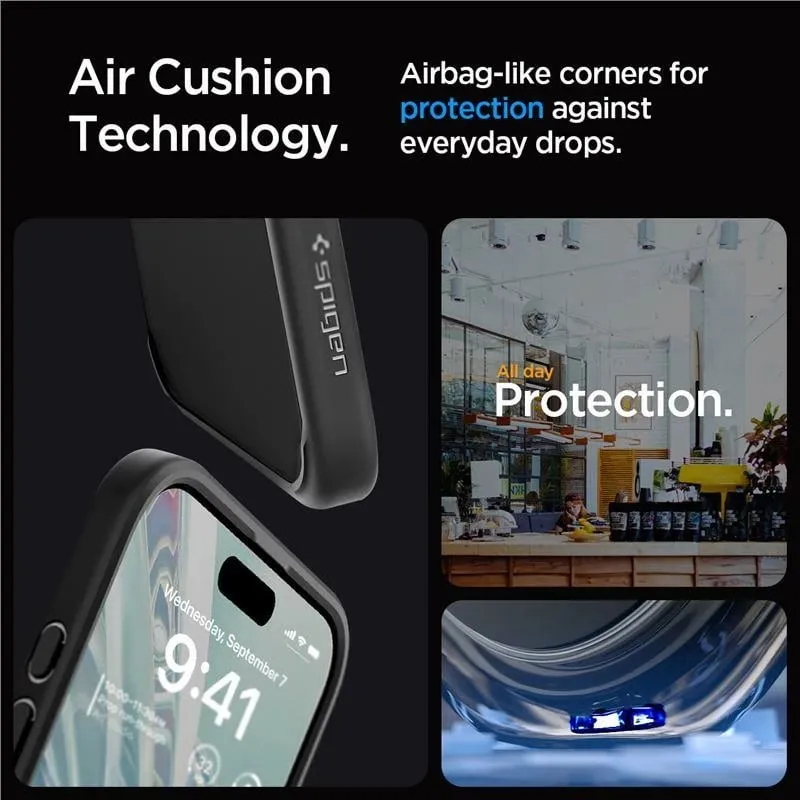 Mbrojtëse për celular iPhone 15 Pro Max Spigen Ultra Hybrid, e zezë - 13