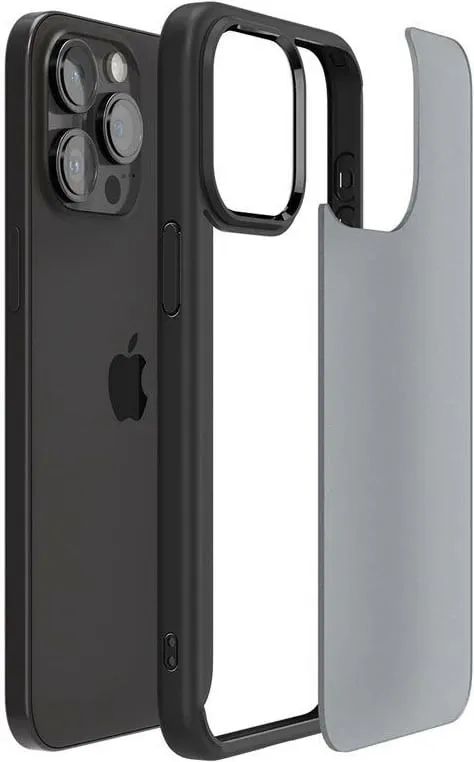 Mbrojtëse për celular iPhone 15 Pro Max Spigen Ultra Hybrid, e zezë - 9