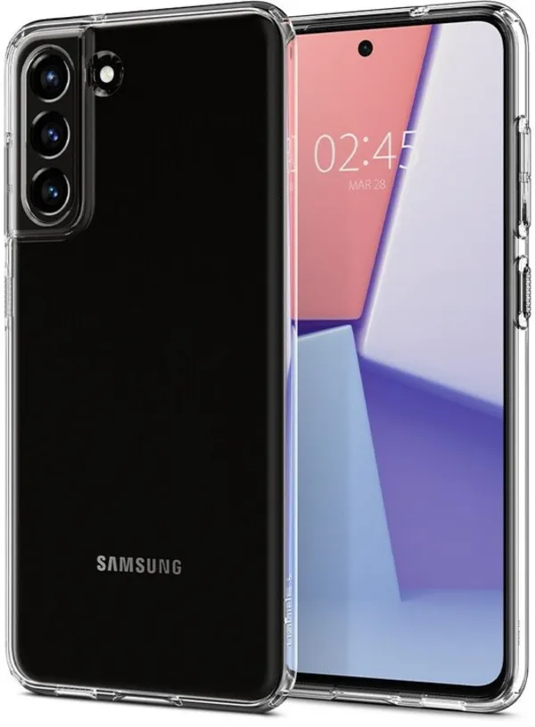 Mbrojtëse Spigen Liquid Crystal për Samsung Galaxy S21 FE 5G, transparente - 2