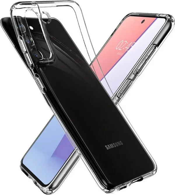 Mbrojtëse Spigen Liquid Crystal për Samsung Galaxy S21 FE 5G, transparente - 3