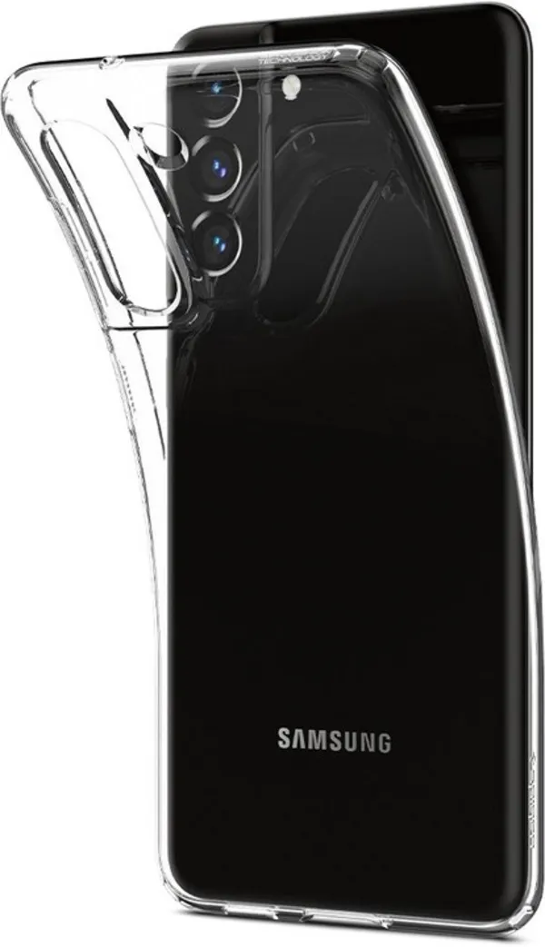 Mbrojtëse Spigen Liquid Crystal për Samsung Galaxy S21 FE 5G, transparente - 4