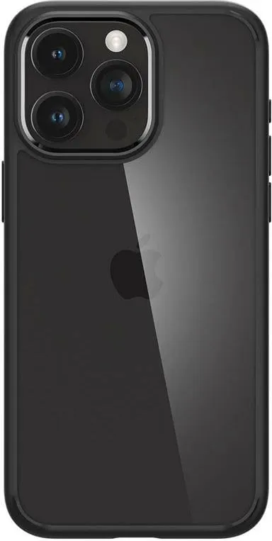 Mbrojtëse për celular Spigen Crystal Hybrid, për iPhone 15 Pro, e zezë - 7