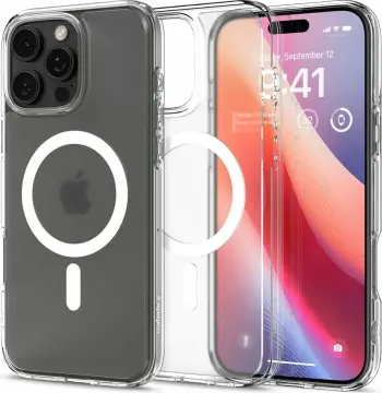Mbështjellës Spigen Ultra Hybrid Mag me MagSafe për iPhone 16 Pro, Transparent