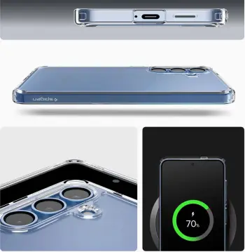 Mbështjellës Spigen Ultra Hybrid për Samsung Galaxy S25, Transparent