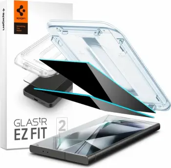 Mbrojtës ekrani Spigen Glas.tR EZ Fit Privacy për Samsung Galaxy S24 Ultra, 2 copë