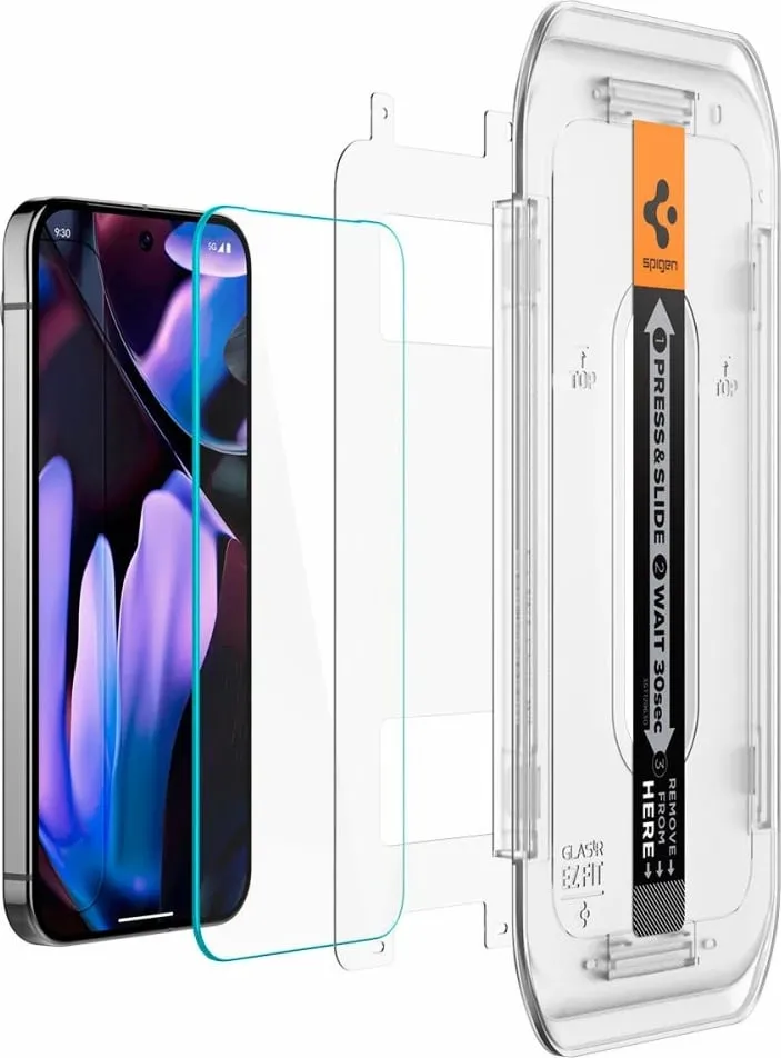 Xham mbrojtës Spigen Glass TR EZ Fit për Google Pixel 9 Pro XL, 2 copë, xhami i temperuar, transparent - 2