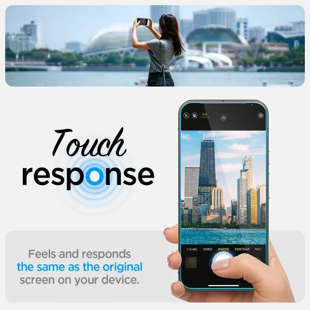 Xham mbrojtës Spigen Glass TR EZ Fit për Google Pixel 9 Pro XL, 2 copë, xhami i temperuar, transparent - 13