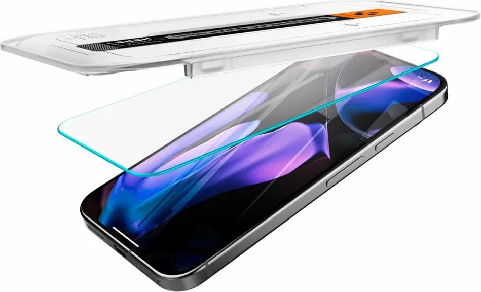 Xham mbrojtës Spigen Glass TR EZ Fit për Google Pixel 9 Pro XL, 2 copë, xhami i temperuar, transparent - 7