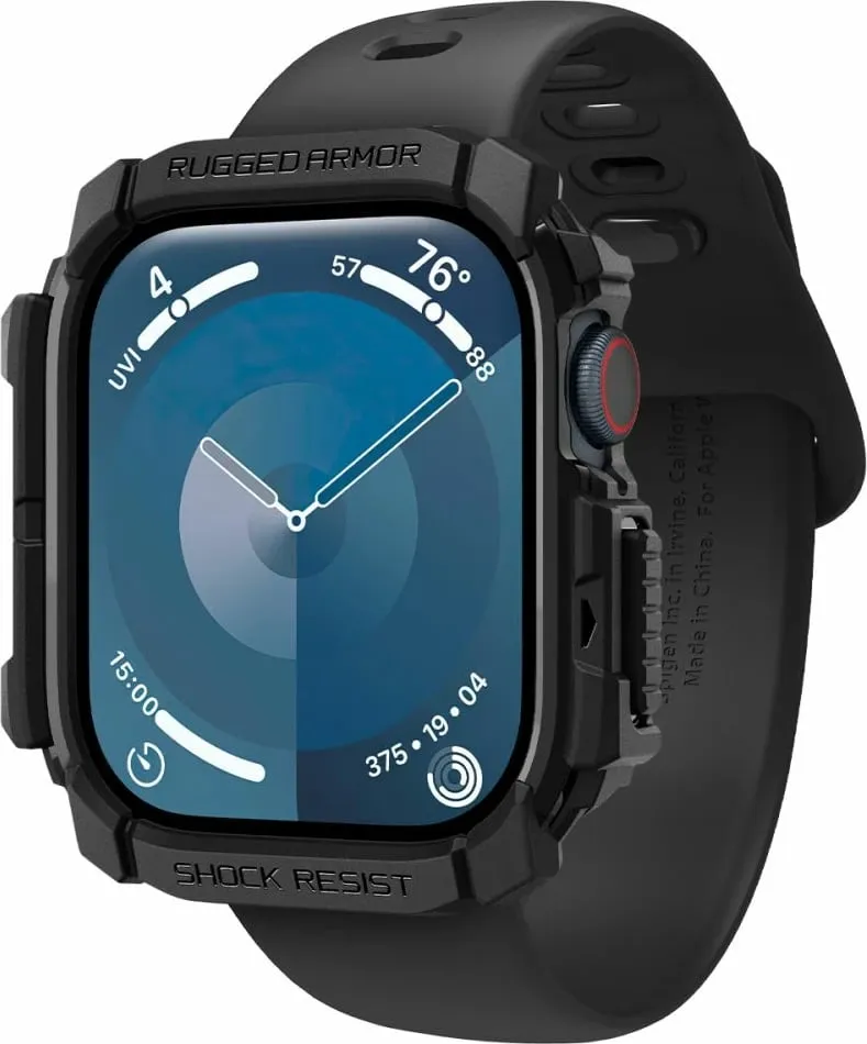 Mbrojtëse Spigen Rugged Armor për Apple Watch 10 (46 mm), e zezë - 2