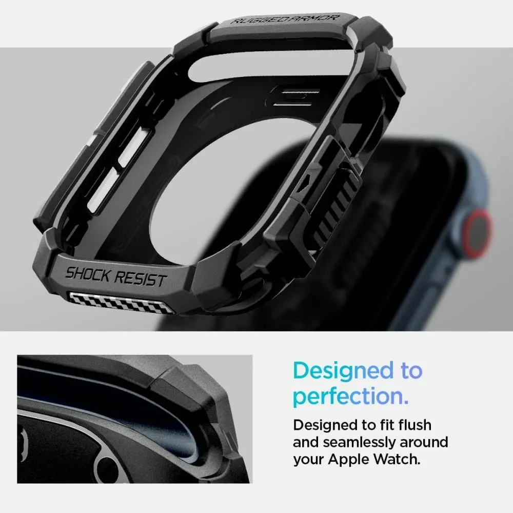 Mbrojtëse Spigen Rugged Armor për Apple Watch 10 (46 mm), e zezë - 11