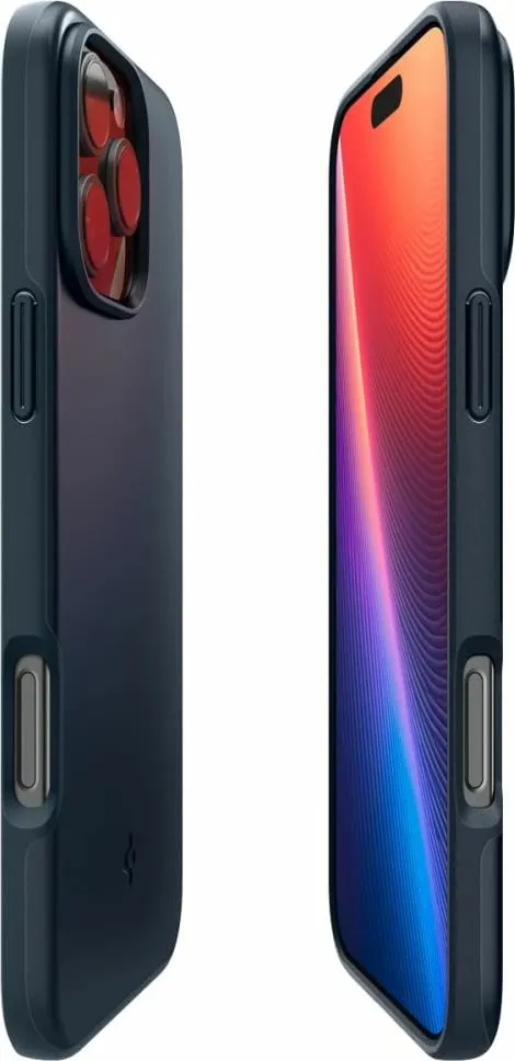 Mbështjellës Spigen Thin Fit MagSafe për iPhone 16 Pro Max, Gri e errët - 6