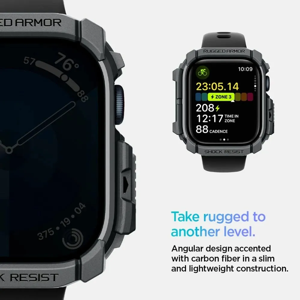 Apple Watch Series 10 Spigen Rugged Armor TPU Case - 46mm - 9