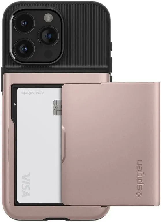 Mbështjellës Spigen Slim Armor CS për iPhone 15 Pro, Rozë - 2