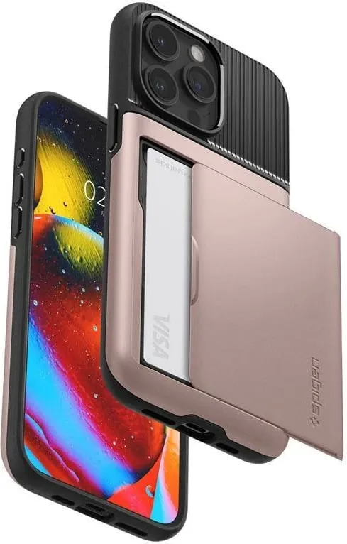 Mbështjellës Spigen Slim Armor CS për iPhone 15 Pro, Rozë - 4
