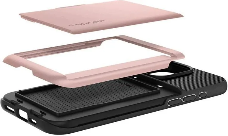 Mbështjellës Spigen Slim Armor CS për iPhone 15 Pro, Rozë - 6