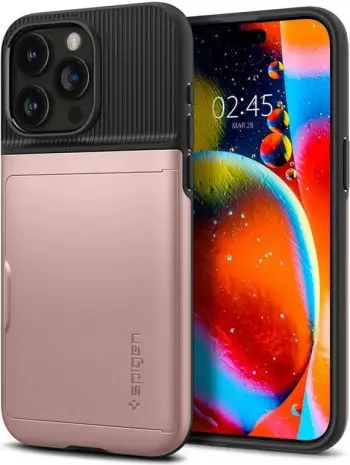 Mbështjellës Spigen Slim Armor CS për iPhone 15 Pro, Rozë