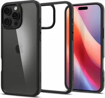 Kapotë mbrojtëse Spigen Ultra Hybrid, për iPhone 16 Pro, Matte Black, e zezë mat