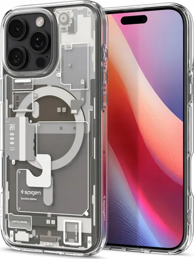 Maskë telefoni Spigen Ultra Hybrid Zero One MagFit, për iPhone 16, transparente - 1