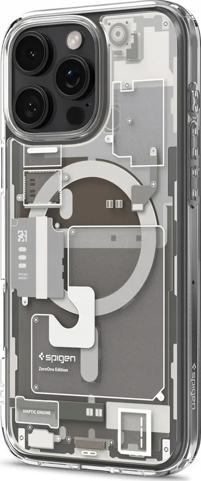 Maskë telefoni Spigen Ultra Hybrid Zero One MagFit, për iPhone 16, transparente - 3
