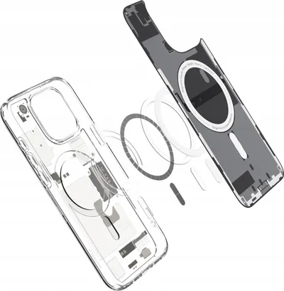 Maskë telefoni Spigen Ultra Hybrid Zero One MagFit, për iPhone 16, transparente - 4