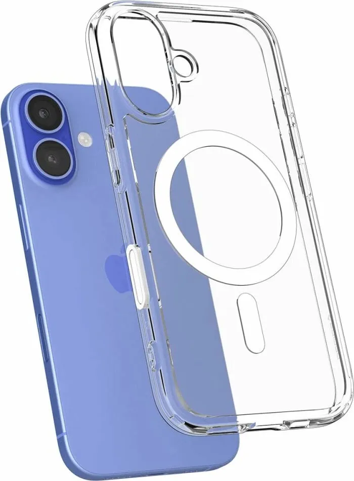 Mbështjellës Spigen Ultra Hybrid "T" MagSafe për iPhone 16, Bardhë - 12