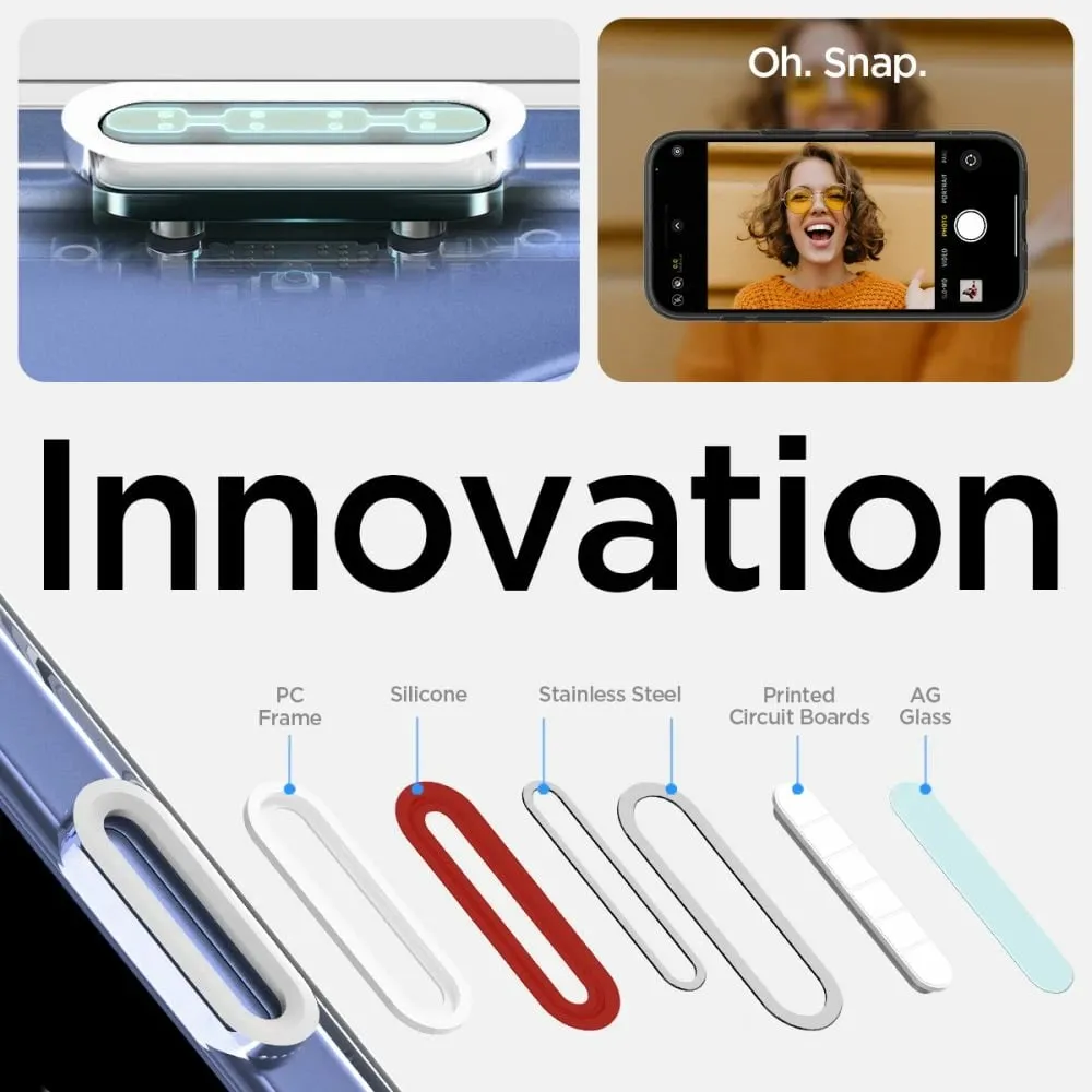 Mbështjellës Spigen Ultra Hybrid "T" MagSafe për iPhone 16, Bardhë - 15