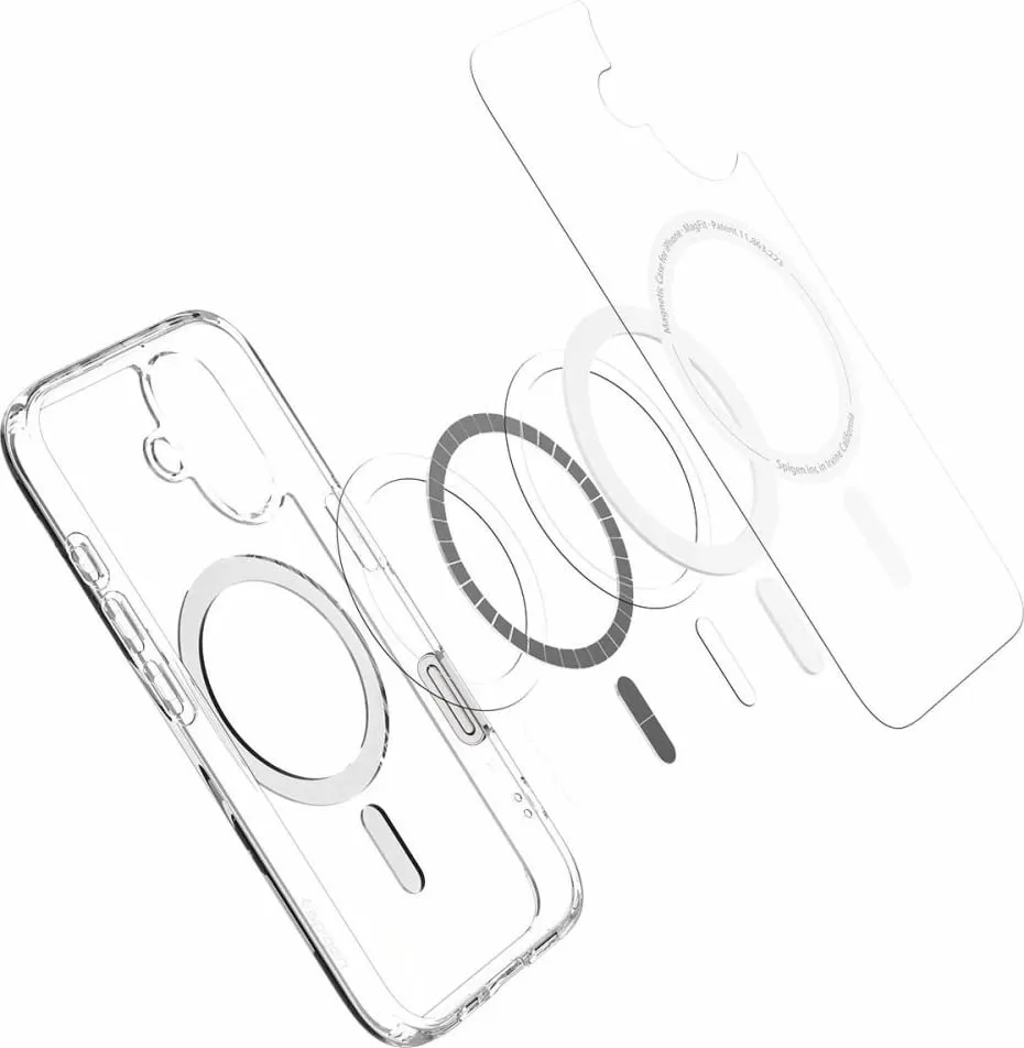 Mbështjellës Spigen Ultra Hybrid "T" MagSafe për iPhone 16, Bardhë - 9